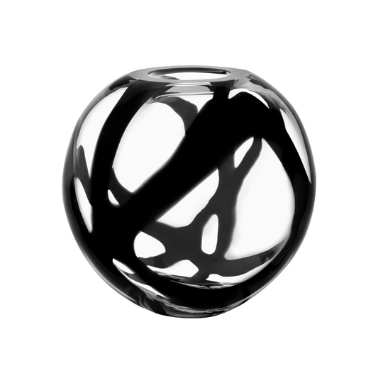 Globe maljakko 24 cm Musta
