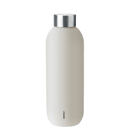 Keep Cool vacuum drinking bottle, 0.6 l. - sand/steel