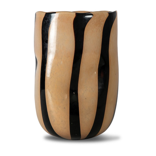 Curt maljakko 30 cm Musta-beige