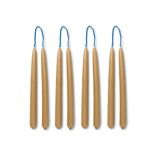 Dipped candles käsintehdyt kynttilät 15 cm 8-pack Straw