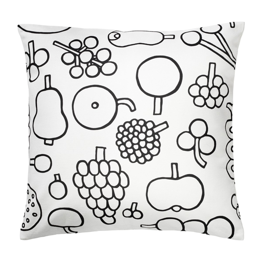 Oiva Toikka Frutta -tyynynpäällinen 47x47 cm Musta
