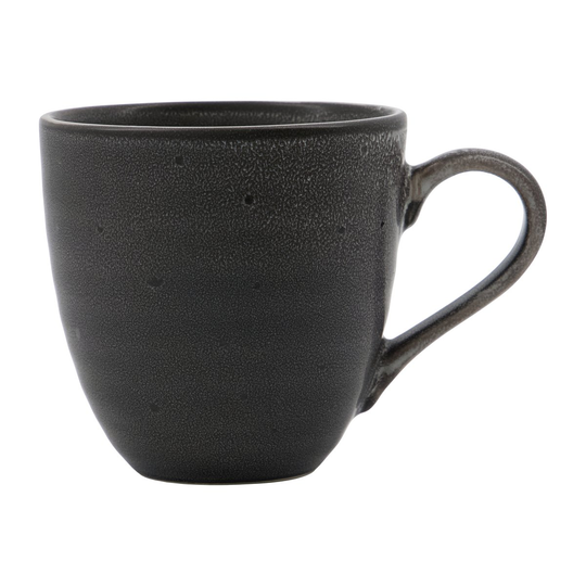 Rustic muki 9 cm Tummanharmaa