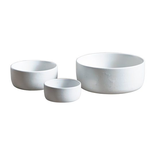 Raw kulho 3 osaa Arctic white