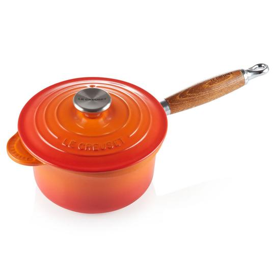 Le Creuset -kattila puukahvalla 1,8 l Volcanic
