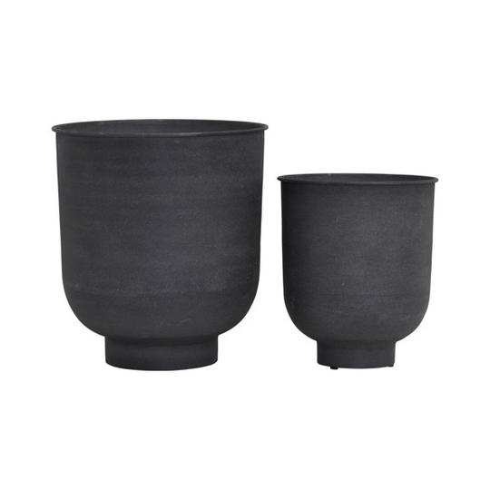 House Doctor - Vig Flowerpot Set - Dark Grey