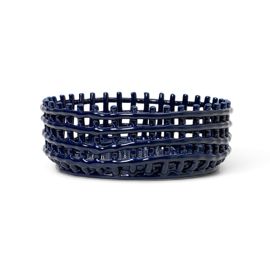 Ceramic punottu kulho Blue