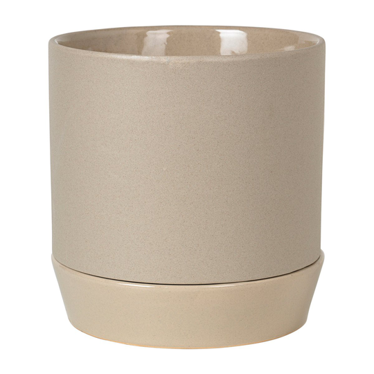 Denise ruukku aluslautasella Ø 21 cm Dove grey