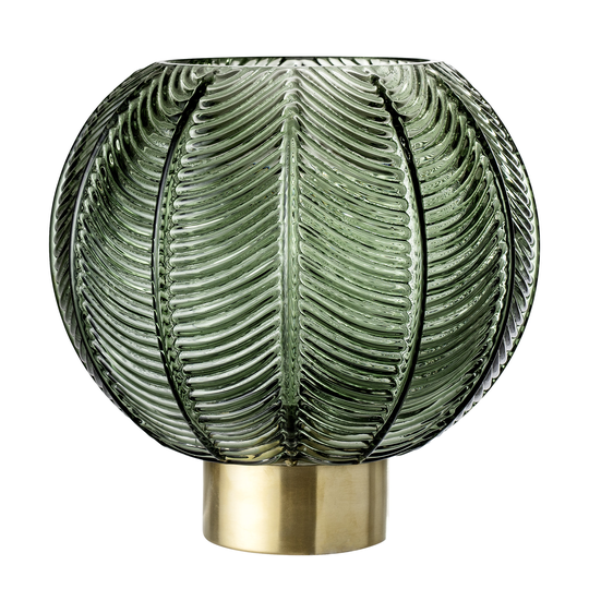 Bloomingville - Glass Vase Ø 20 cm - Green (30704816)