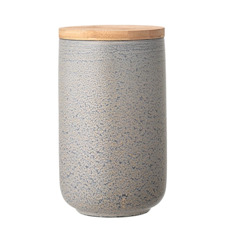 Kendra Jar w/Lid, Harmaa, Kivitavara