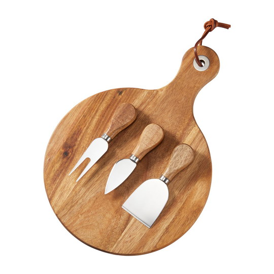 Oline juustotarjotin akacia 4 osaa Ø23 cm