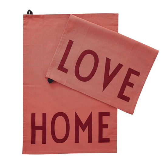 Design Letters keittiöpyyhe suosikki 2 osaa Love-home-terracotta