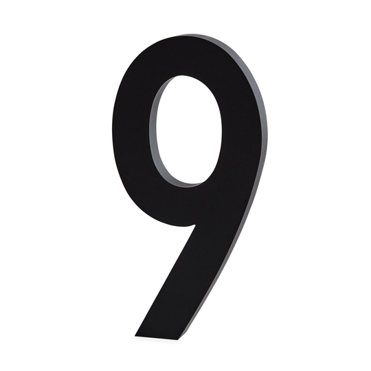 Design Letters numerot alumiini 100 mm 9