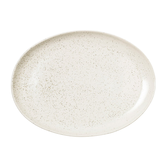 Nordic Vanilla lautanen soikeat 35,5 cm Cream with grains