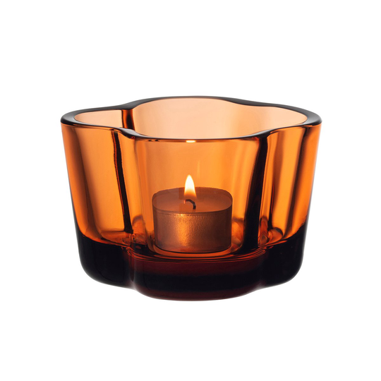Alvar Aalto kynttilälyhty 60 mm Pomeranssi