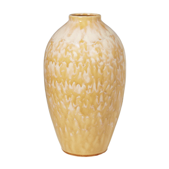 Ingrid keramiikkamaljakko 40 cm Tawny olive yellow
