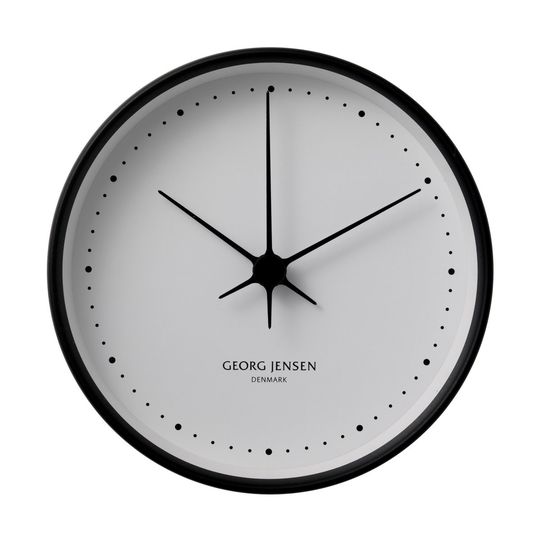 Mustavalkoinen Koppel-seinäkello Ø 22 cm