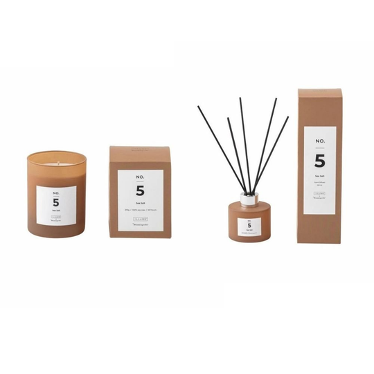 ILLUME X Bloomingville - Scented candle + Scent difusser - No. 5 Sea Salt