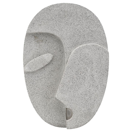 Face seinäkoriste, 32 cm Harmaa