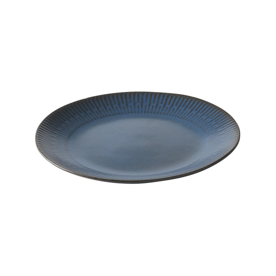 Relief lautanen 22 cm Sininen