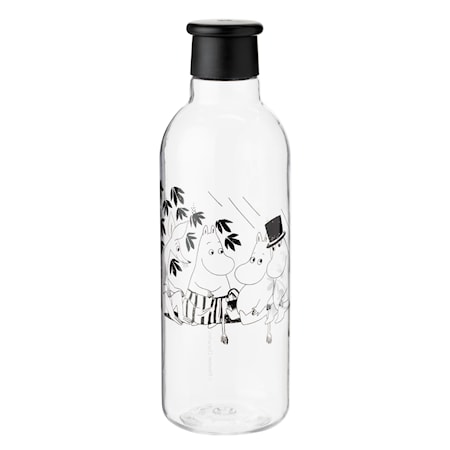 DRINK-IT vesipullo 0,75 l - musta - Muumi