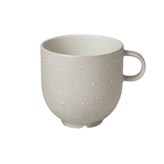 Eli muki kahvalla 20 cl Matte soft light grey dots